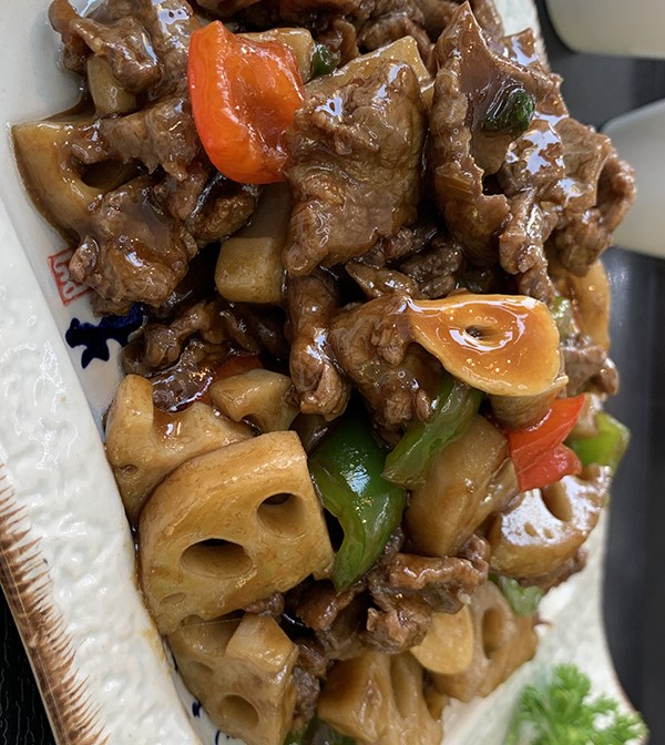牛肉炒藕片
