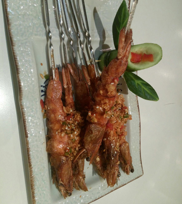 串烧虾