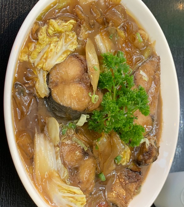 鲅鱼白菜焖宽粉