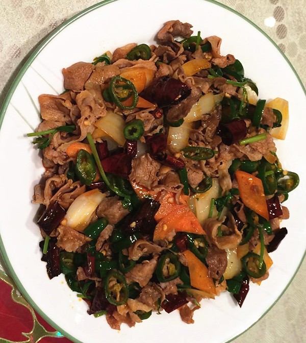 香辣羊肉卷