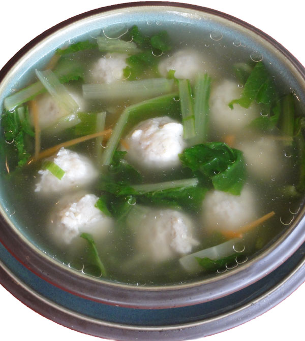 时蔬鱼丸汤